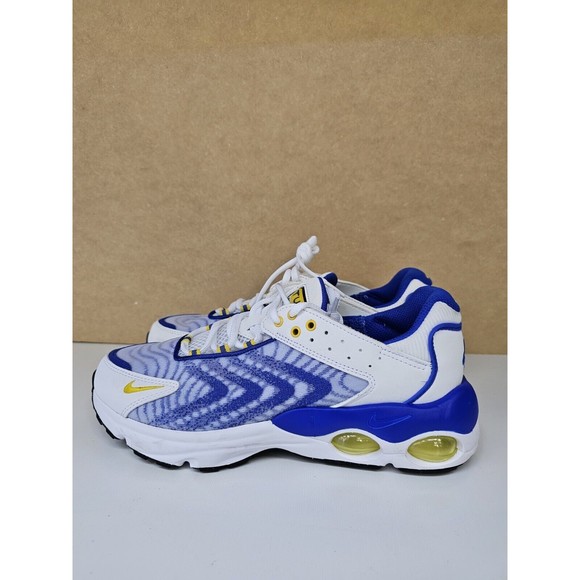 Nike Air Max Tailwind White Yellow Blue Running Shoes DQ0296 100 Sz 7Y  Wmms 8.5 - Picture 4 of 9